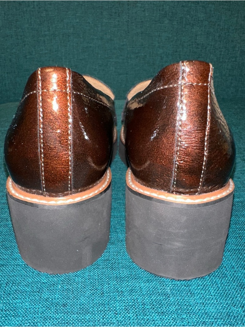 Naturalizer Darcy Lug Sole Loafers Womens Size 8 Brown Leather Store Display - Picture 7 of 8